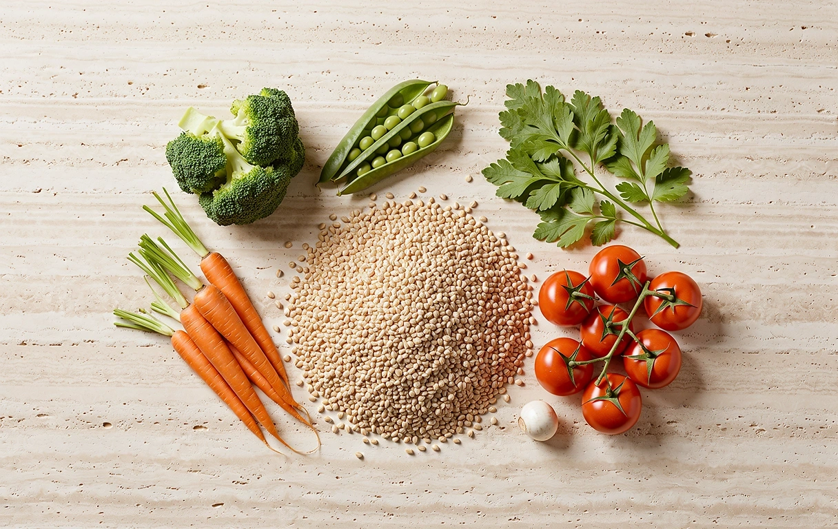 Nutritional elements on stone