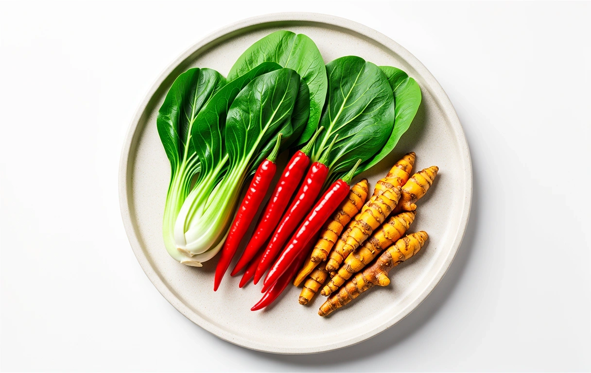 Vibrant tropical produce rich in micronutrients